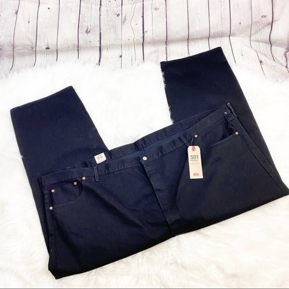 Levi's Other - NEW Levis Men's 501 Black Jeans Straight 64 x 28